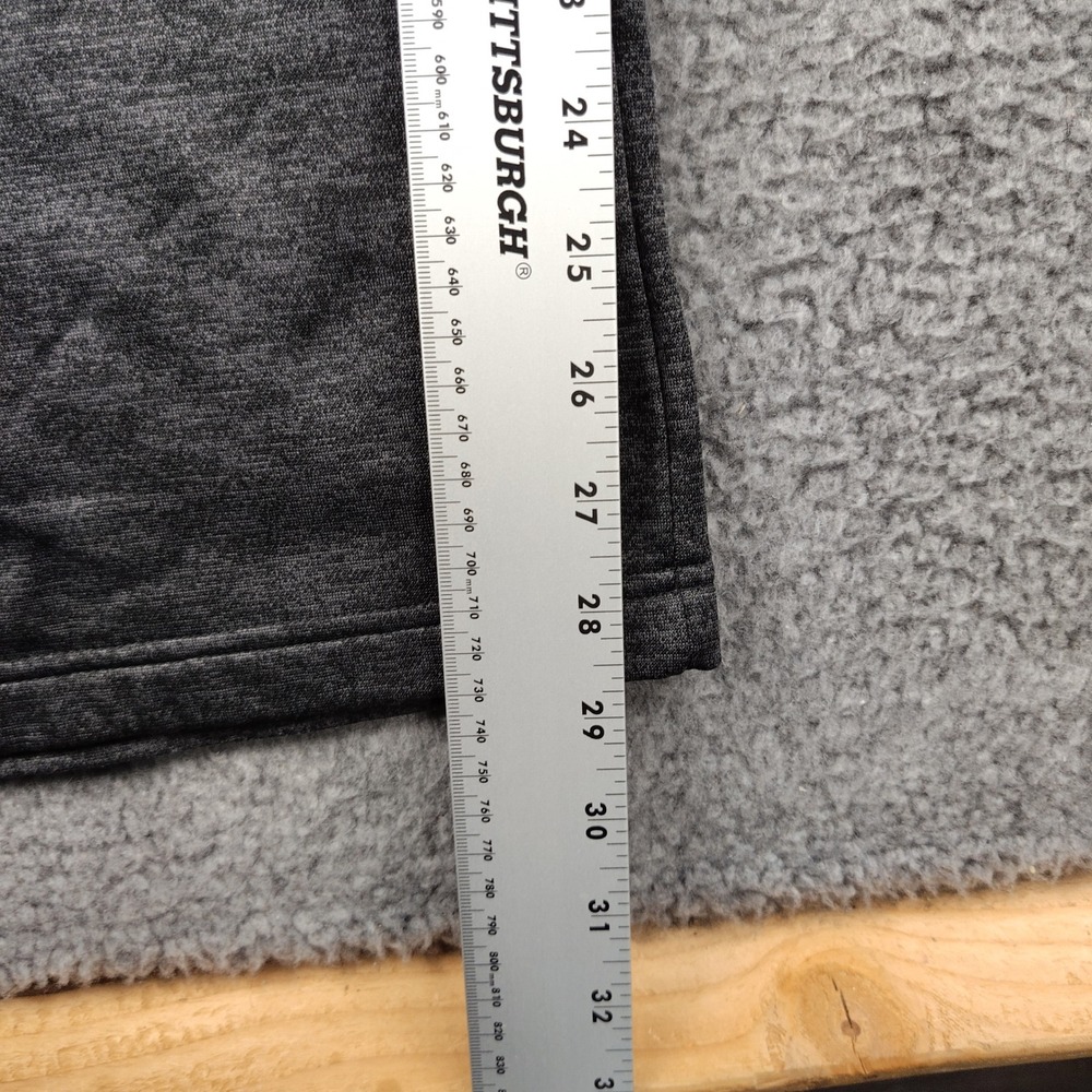 Adidas Pants Sz XL Climawarm Wide Leg Dark Grey Fleece Lined Stretch EUC - Picture 3 of 7